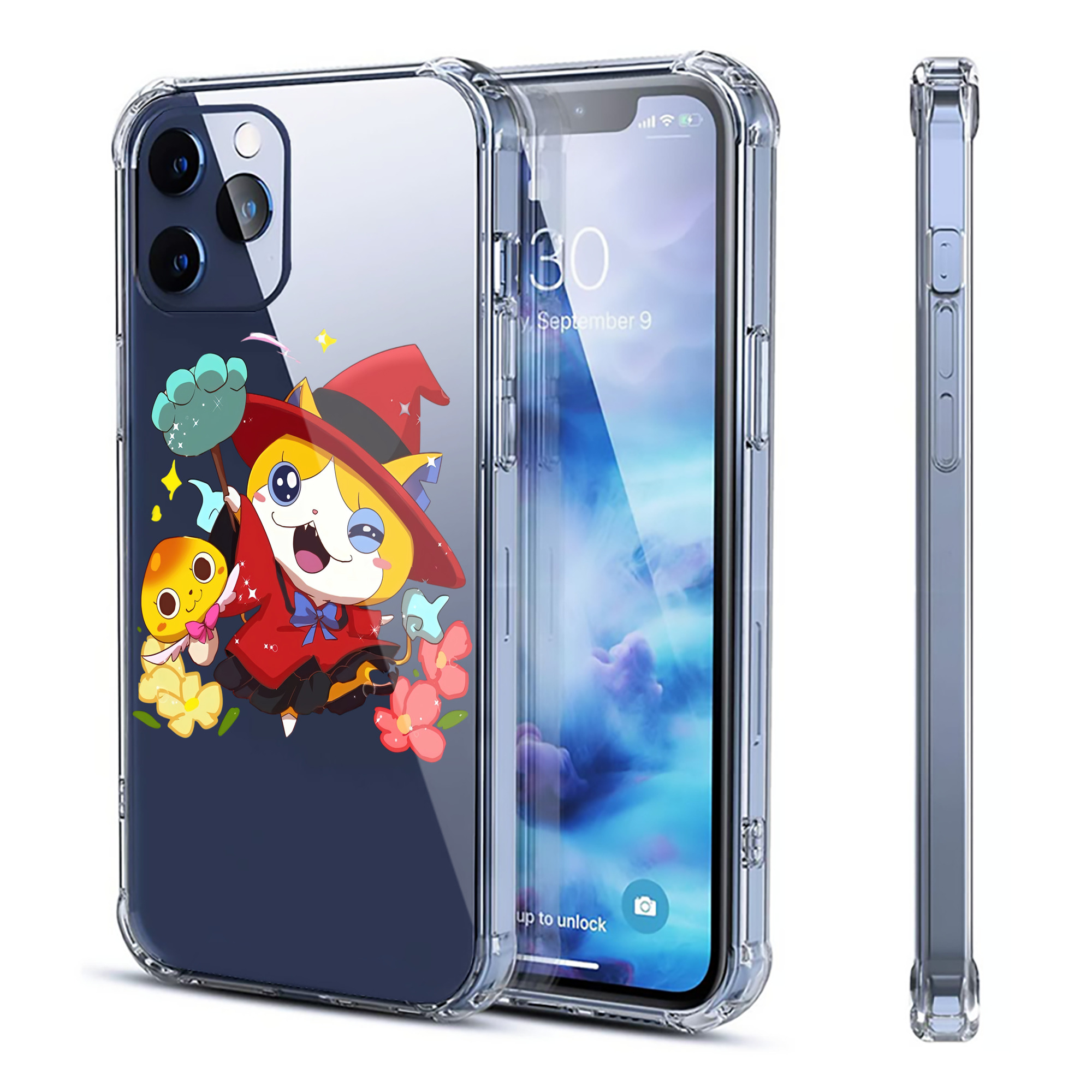 （画像用） 妖怪ウォッチ Yo-kai Watch 【iPhone 12シリーズ対応】透明スマホケース（クリアソフトケース）